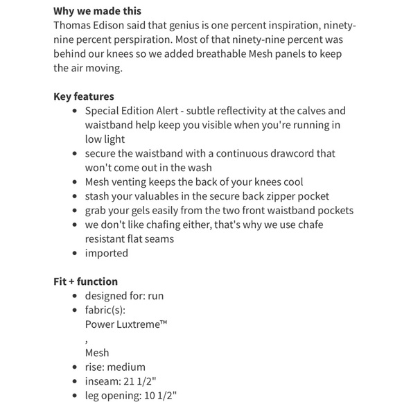 Lululemon black inspire crop block it pocket silver polka dot reflective legging - Picture 11 of 12